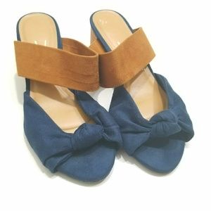 VIZZANO Suede Open Toe Sandals